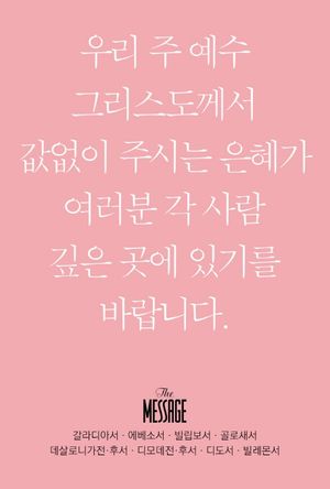 메시지 갈라디아서 에베소서 빌립보서 골로새서 데살로니가전 후서 디모데전 후서 디도서 빌레몬서(미니북)