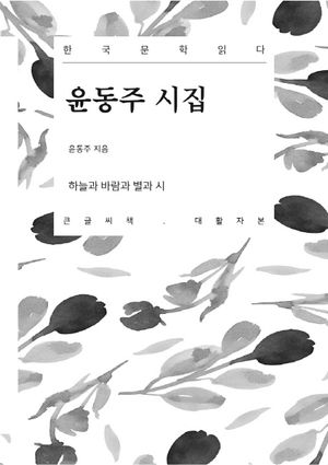 윤동주 시집(큰글씨책)(대활자본) (하늘과 바람과 별과 시)