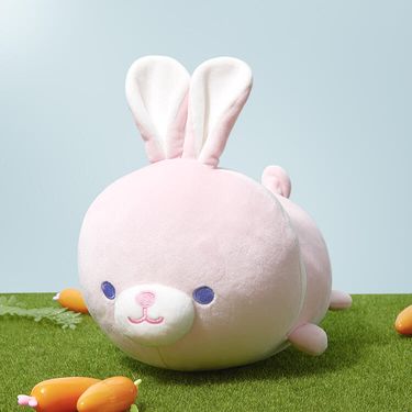 토끼 아트박스 핑크토끼 중형엎드린쿠션 - 핫트랙스