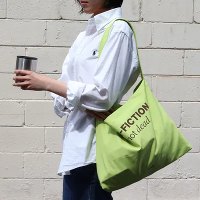 NON-FICTION 패브릭 백_라이트 그린