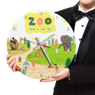 cg493-행복한동물원_인테리어벽시계