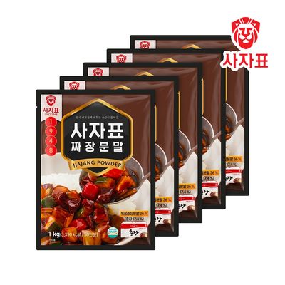 [사자표]중찬명가 짜장분말 1Kg x 5개