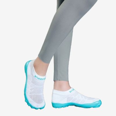 와이드 토우 디자인 매쉬 아쿠아 슈즈 P0000UEY