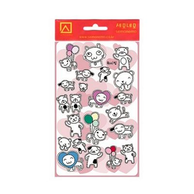 세모네모 스티커이야기 이모티콘동물친구2 SS 508