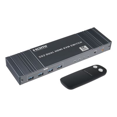 2x2 고해상도 DP HDMI KVM 스위치 분배기 IOU140D