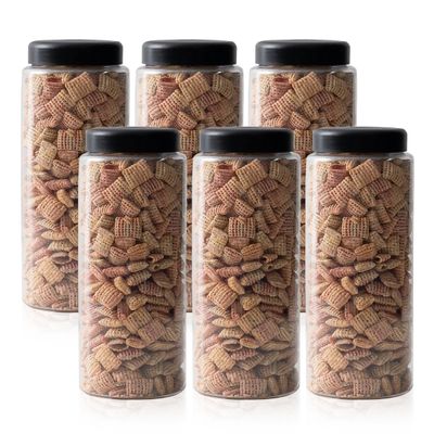 냉장고 ALL 원형(블랙) 씨리얼 용기 1.5L (특) 6개입
