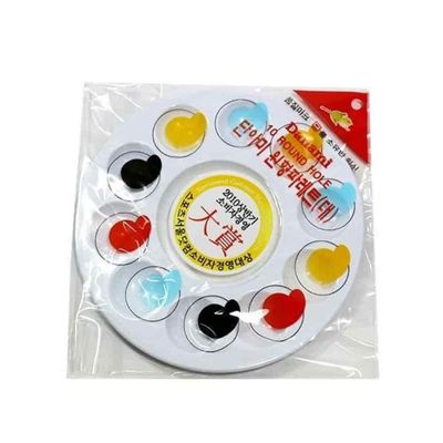 원형파레트 10칸 수채화파렛트 아크릴파레트 플라스틱팔레트 수채화파레트(WFPBIOV)