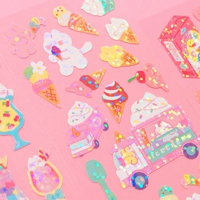 트윙클 Ice cream Truck 칼선 스티커