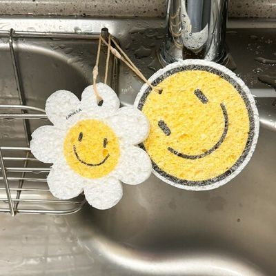 셀룰로오스 스마일 귀여운 간편 보관 캐릭터 압축수세