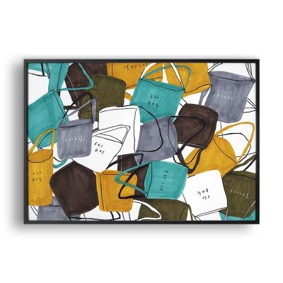 Bag and back / 일러스트 액자