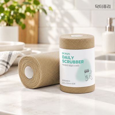 닥터퓨리 일회용수세미 소형 60매x4입 (색상선택)