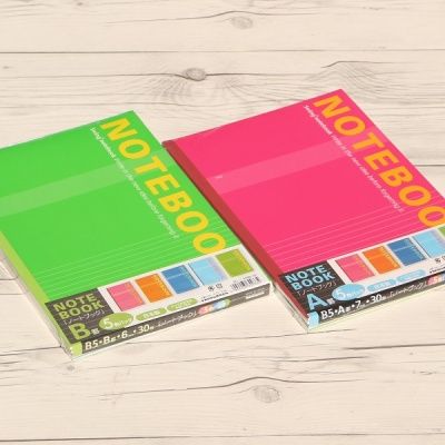 B5-30매 유선노트 5권/팩...나카바야시 Swing 라인 2종 306A-5p