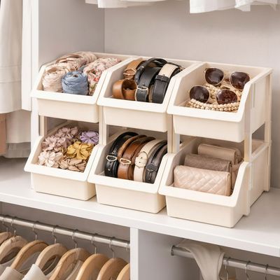 이유 적층형 다용도 정리함 6P 미니 수납 분리 바스켓