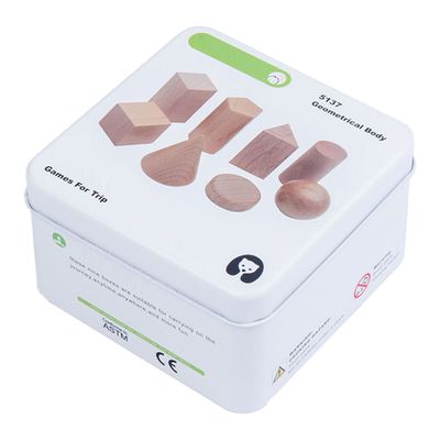 입체도형세트 원목 모형18종 +틴켄보관함 B1397