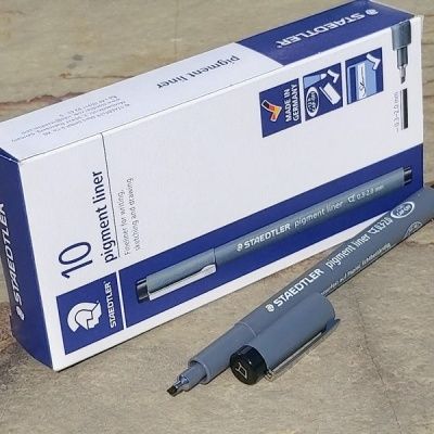 스테들러 2.0mm pigment liner 308 C2-9 블랙 1다스