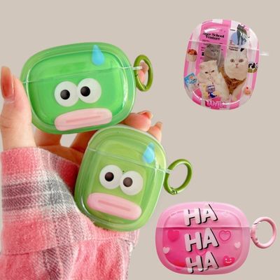 에어팟 3 2 1 프로 라운드 캐릭터 키링 실리콘 케이스