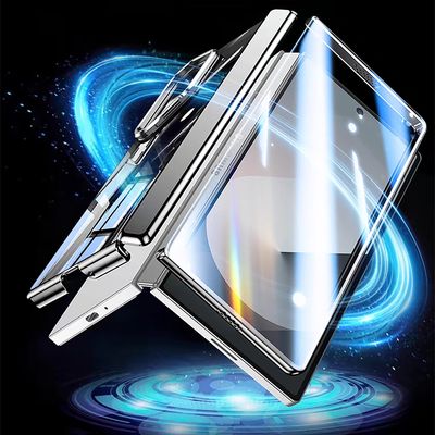 갤럭시z폴드6 강화 액정 풀커버 힌지보호 투명 케이스