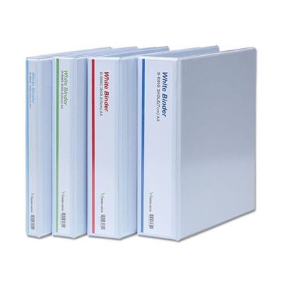 혜명몰 모든오피스)백색투명3공D링바인더(PP/A4/5cm) 고급바인더 3공바인더 대용량파일 화일 대용량화일(WFPA3OP)