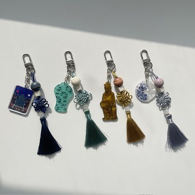 전통 노리개 달항아리 고려청자 키링 완제 DIY 만들기