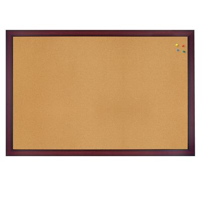 [토탈하얀칠판] 콜크 코르크 게시판 체리우드_4076110