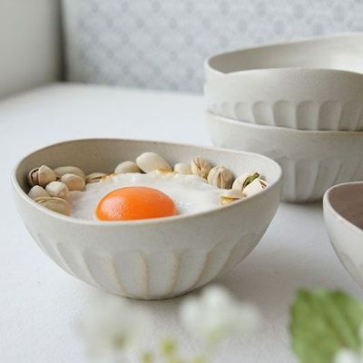 [HEIM] 화이트 로터스 타원 찬기 4set (대)