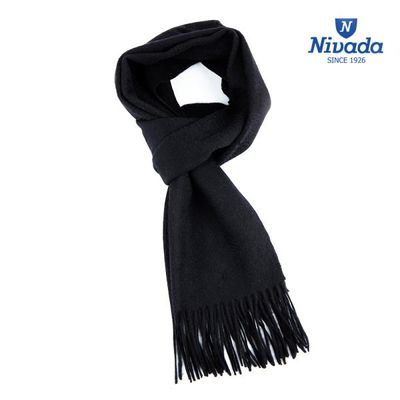 니바다 8001 캐시미어 100% 머플러 목도리 블랙