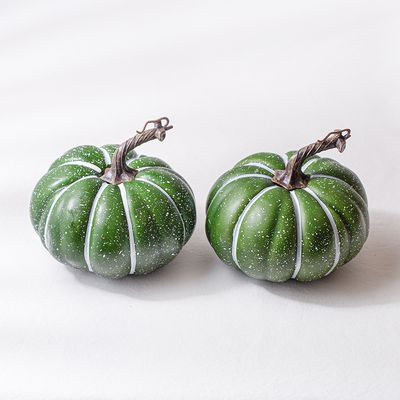 초록 단호박 모형 16cm 2P