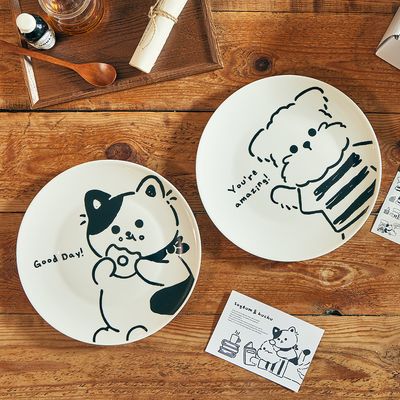 소소모소 소금이와 후추 원형접시대 2P 선물세트