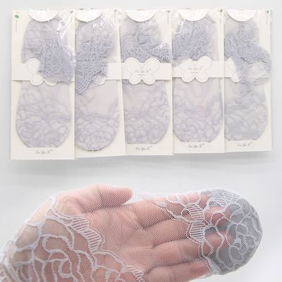레이스 단목 5켤레 양말 그레이