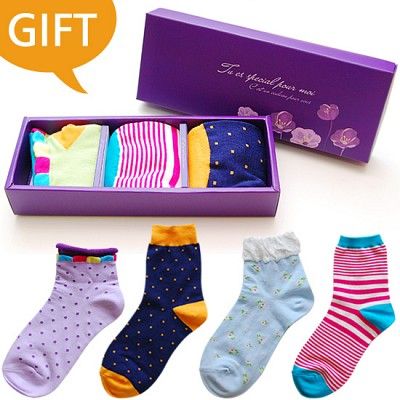 [GIFT] 패션양말 남녀 3종 선물세트 *고급스러운 선물 포장*