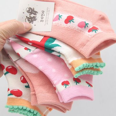 아동양말 발목양말 딸기 5켤레랜덤(WC12931)