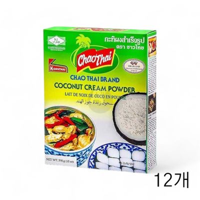 WL 차오타이 코코넛 크림 파우더 370g X 12개 태국산코코넛파우더 분말가루 코코넛제분(WFLQQLJ)