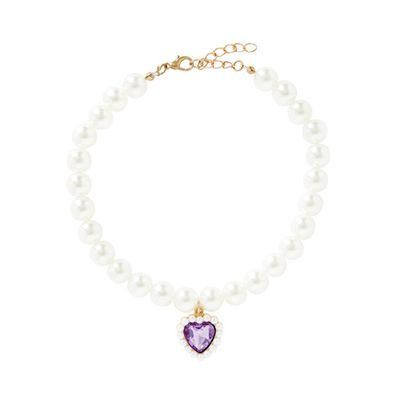 아트박스 반려동물하트진주목걸이 보라