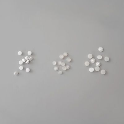 플랫 화이트 단추 10P -  블라우스 단추 