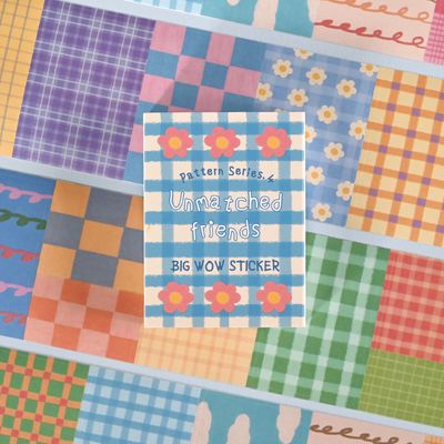 빅와우 스티커 13 언매치드 프렌즈 패턴 Series.4