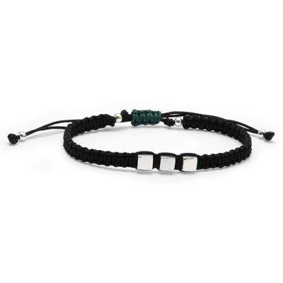 핸드메이드 실버 925 마일리 큐브 매듭 팔찌