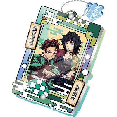 귀멸의 칼날 탄지로 기유 크리스탈 직소퍼즐 키링