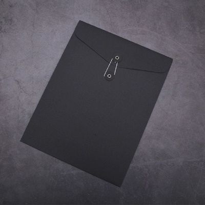 A4 서류봉투 블랙 하도메 보관함 우편 사무용품 세로형 종이봉투(WFP8BX5)
