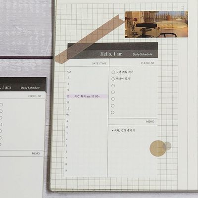체크리스트 메모지 일일 일정(WB20A62)