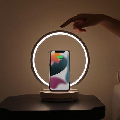[무아스] 링라이트 고속 무선충전 LED 무드등