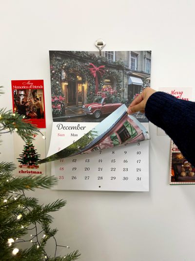 2026 유럽 감성 사진 벽걸이 달력