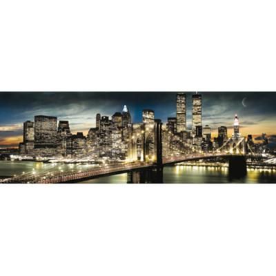 NEW YORK Manhattan Night and Moon 프레임 미포함