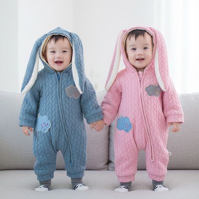 뭉게구름 누빔 귀달이 긴팔우주복 323342