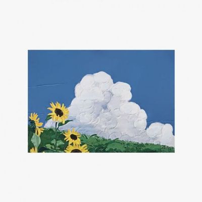 해바라기 포스터 유화 액자 썸네일(WFGWH2P)