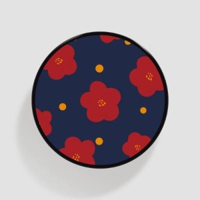 Tok 네이비 동백 패턴