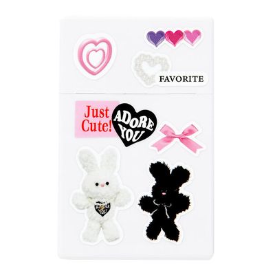 아트박스 모루토끼 스티커 포카케이스