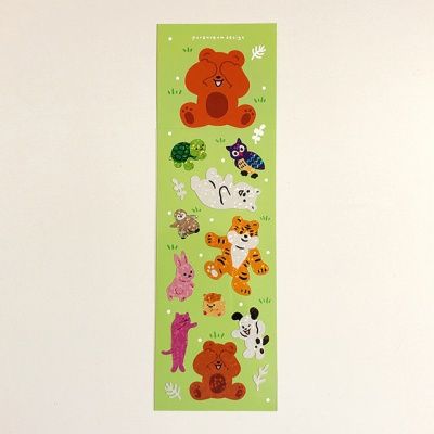 무궁화 꽃이 피었습니다 놀이 홀로그램 스티커