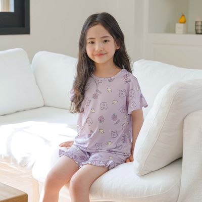 마벨슈슈 플라워 래빗 쿨냉감 반팔세트 MBH540