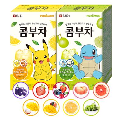 담터 포켓몬 과일 콤부차 10T+10T (9종 택2)