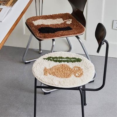 오브제 논슬립 포인트 방석 러그  40x40cm